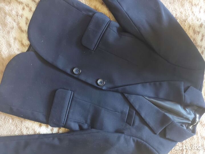 Школьный костюм для мальчика синий 128