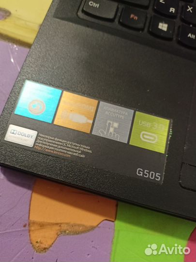 Ноутбук lenovo g505