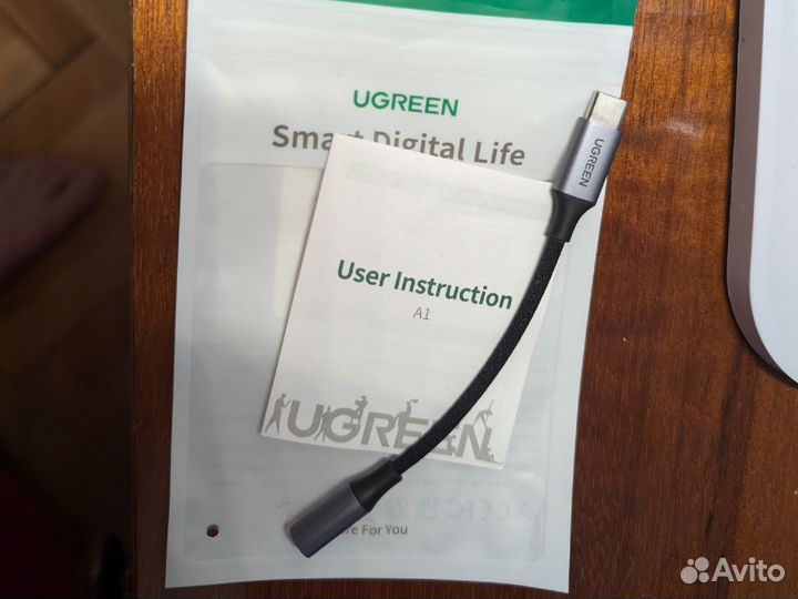 Цап Аудиоадаптер Ugreen USB C - AUX Jack 3.5 мм
