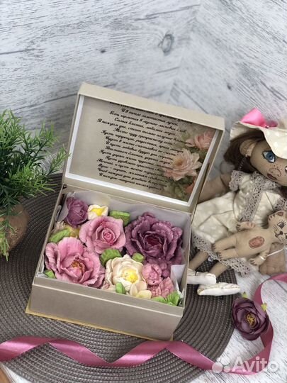 Зефирные розы в музыкальной шкатулке