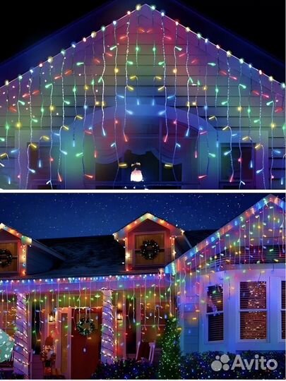 Гирлянда уличная бахрома