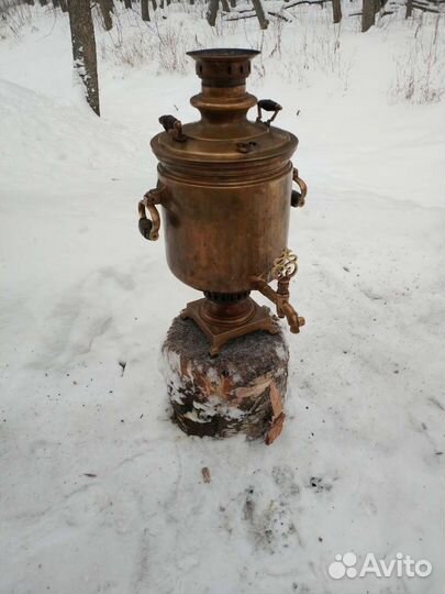 Самовар на дровах старинный