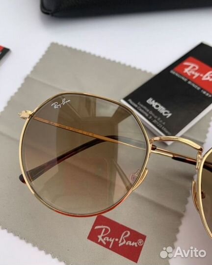 Солнцезащитные очки ray ban Jack коричневые