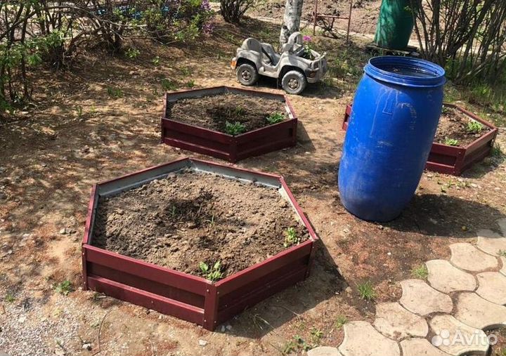 Грядка темно-зеленая 1м х 3м х 22см