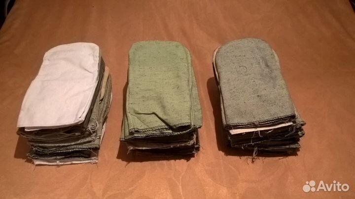 Рукавицы х/б, вачеги, нарукавники брезентовые