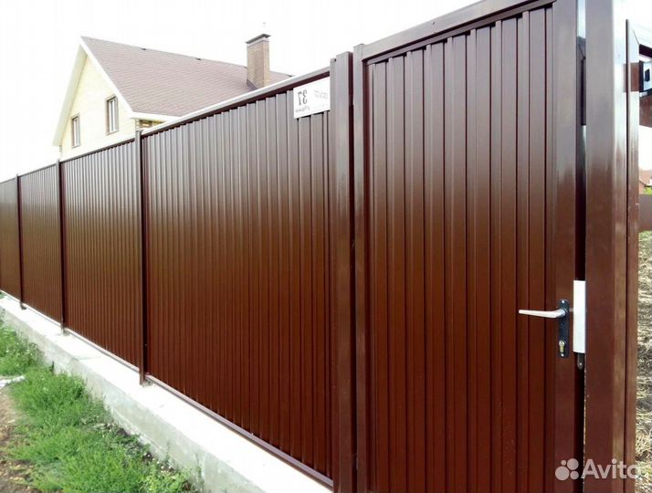 Забор из профнастила
