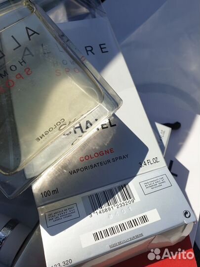 Chanel allure homme sport 100ml тестер оригинал