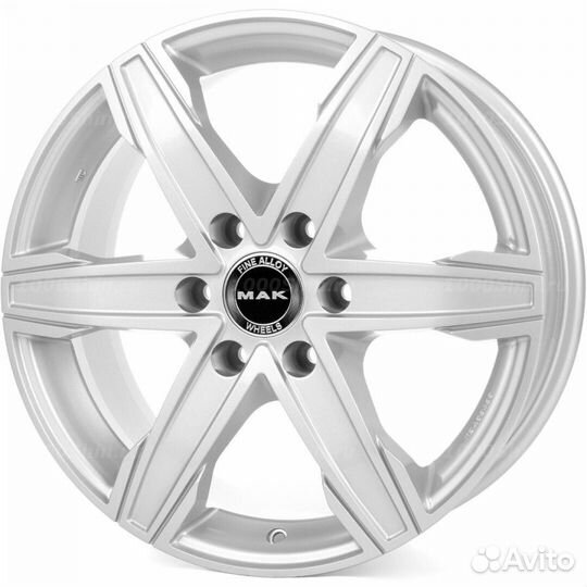 Диск 6,5*16 6*130 ET54 84,1 MAK King 6 Silver