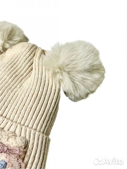 Шапка для девочек зимняя