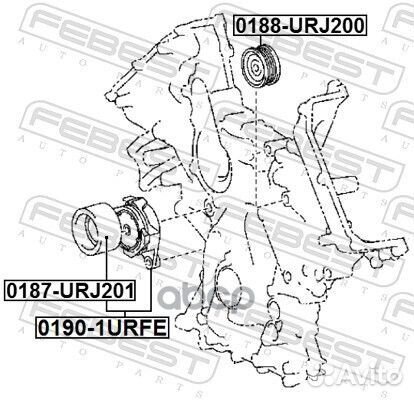 Натяжитель ремня 01901urfe Febest