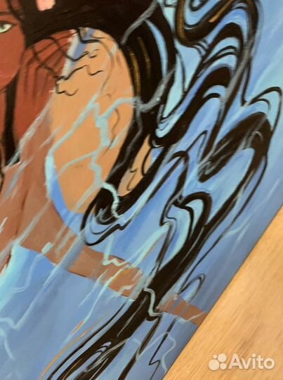 Картина маслом на холсте «Лазурь»