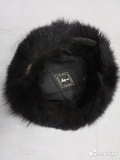 Норковая шапка мужская ушанка размер