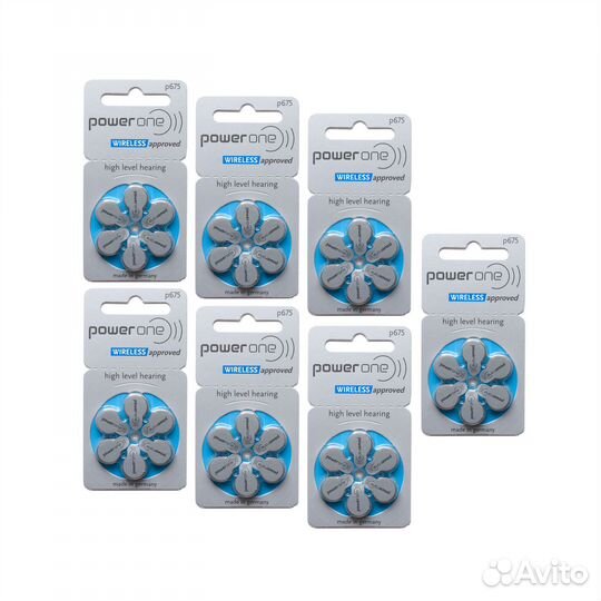 Воздушно-цинковые батарейки Powerone p675 60 штук