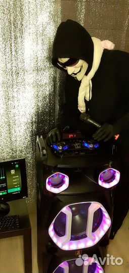 Мега колонка Crowns Диджейская 1000Вт 21кг Блютуз