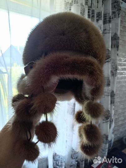 Шапка норковая женская