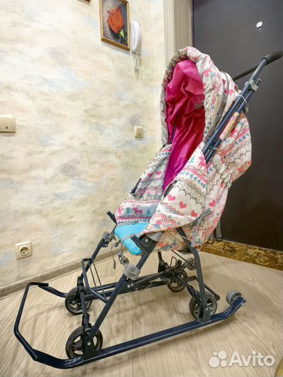 Санки коляска nika умка-фантазер 3-1к