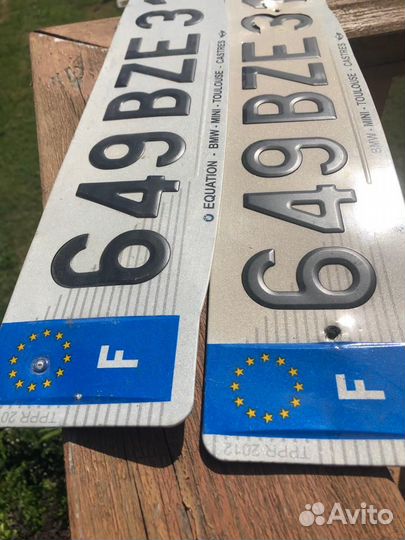 Автомобильный номер Франция, оригинал