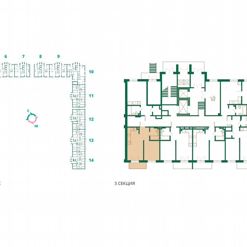 1-к. квартира, 35,6 м², 1/12 эт.