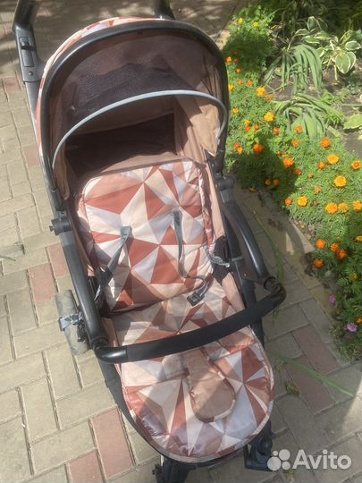 Каляска складная металлическая с амортизаторами