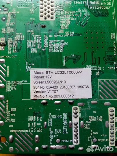 Майн плата STV-lc32lt0060w