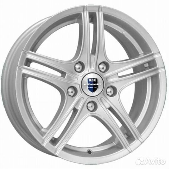 Диски K&K Омаха 5.5x14 4*98 ET16 DIA58.6 Сильвер Литой