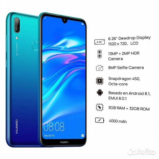 Телефон Huawei Y7 2019