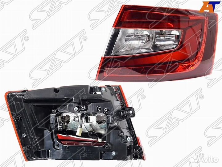 Фонарь правый задний в крыло Skoda Octavia A7
