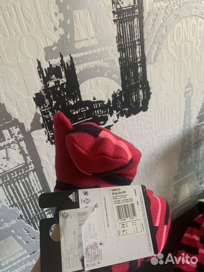 Комплект шапка, варежки