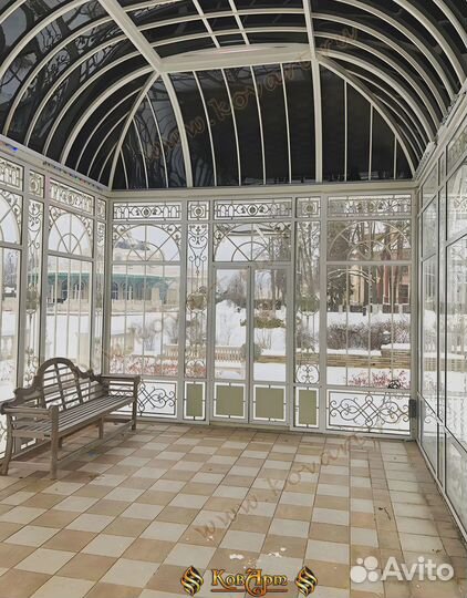 Кованая беседка с мангалом от производителя