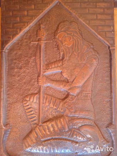 Чеканка большая медная ручная работа