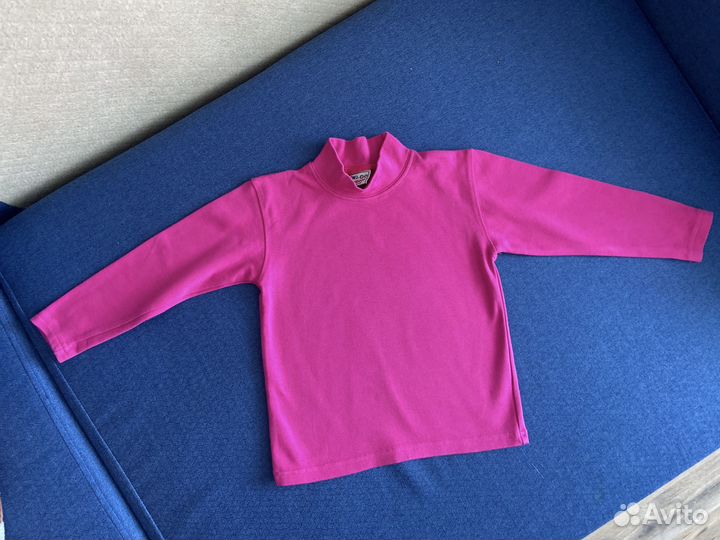 Одежда для девочки 116: водолазка,топ, шорты 6-7 л