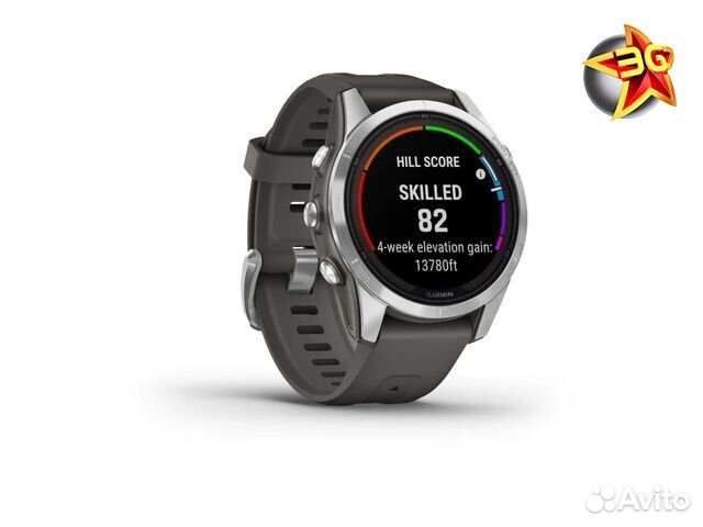 Часы Garmin Fenix 7S Pro Solar Silver 010-02776-01