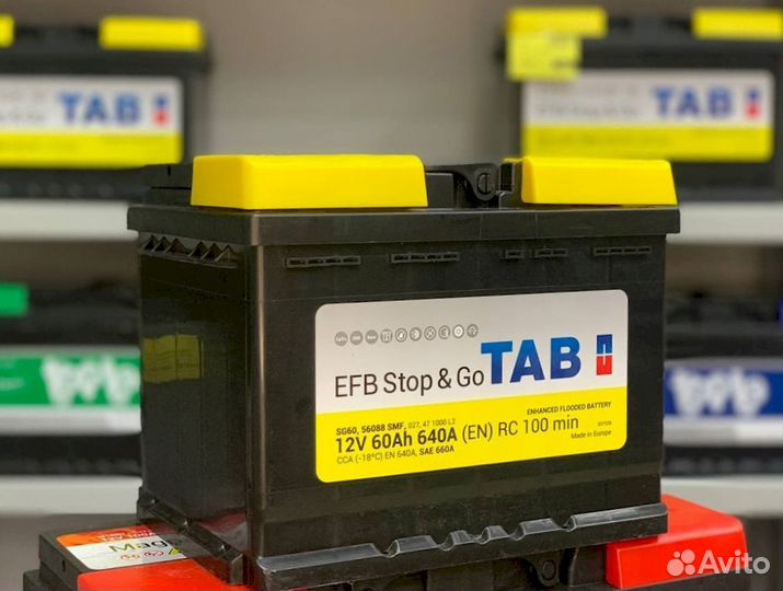 Аккумулятор новый TAB EFB 60Ач