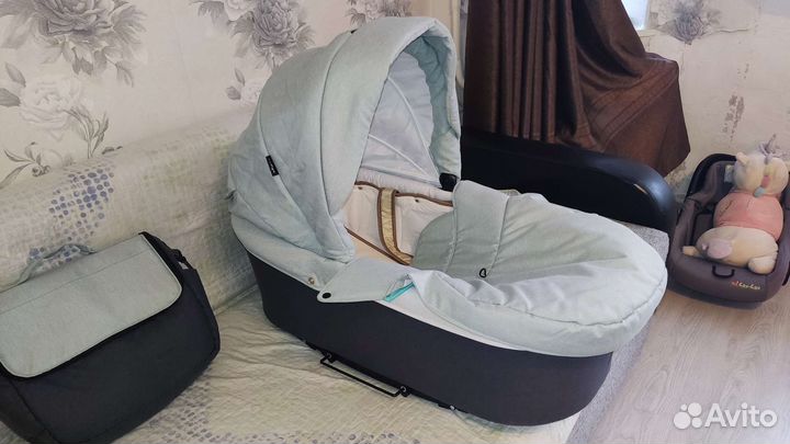 Коляска зимняя детская 1в1 Индиго