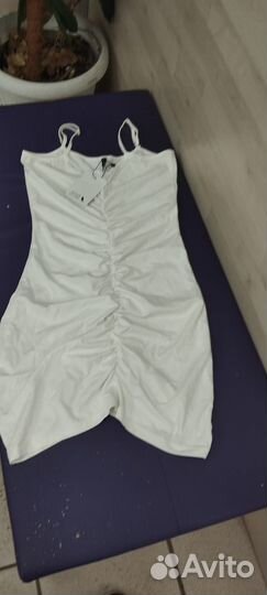 Платье вечернее мини c сборкой