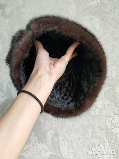 Шапка норковая женская