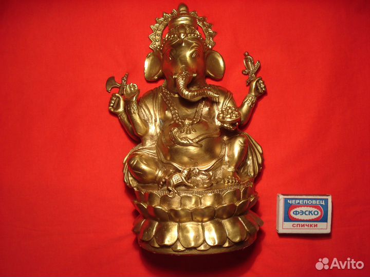 Символ Благосостояния Слон Ганеша Тибет Золото