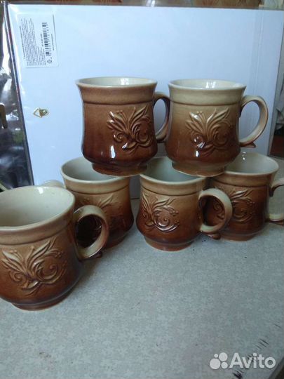 Набор кружек керамика 6 штук