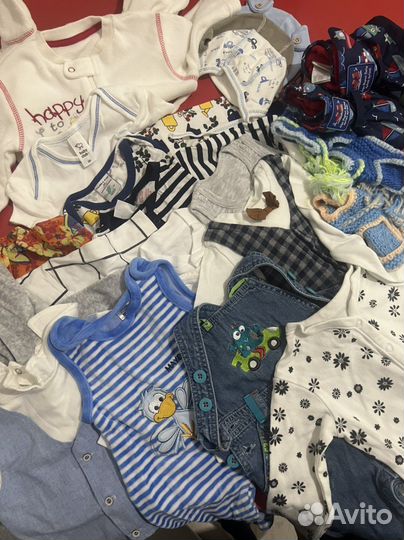 Вещи детские пакетом с рождения до года