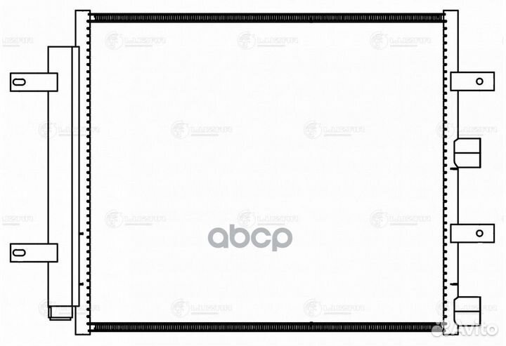 Конденсер jaguar XF 07- lrac1014 luzar