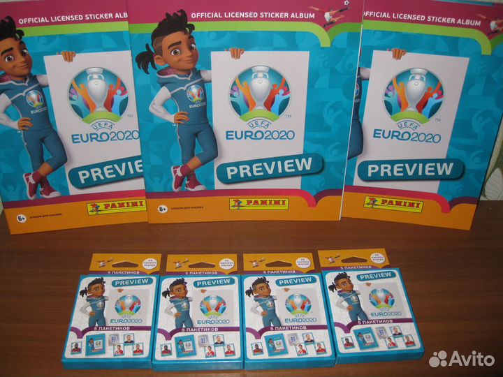 Наклейки по коллекции Panini Евро 2020 Preview