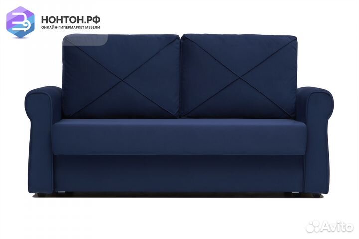 Диван еврокнижка Лира темно-синий