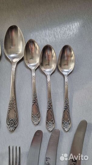 Столовый набор мельхиор СССР