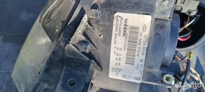 Фара nissan primera