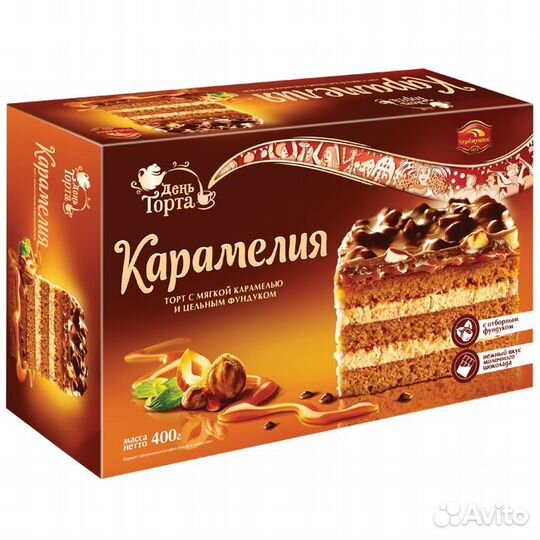 Торт день торта карамелия 400г
