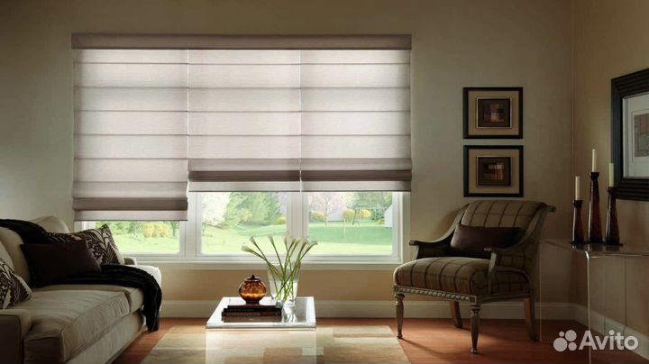 Шторы, римские шторы и карнизы