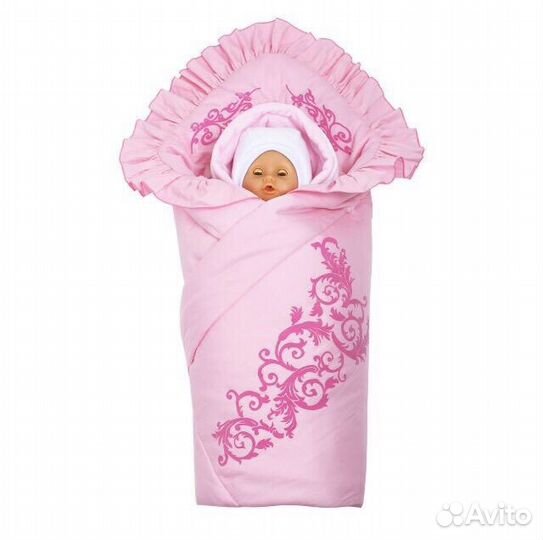 Комплект на выписку весна/осень: одеяло-конверт+ко