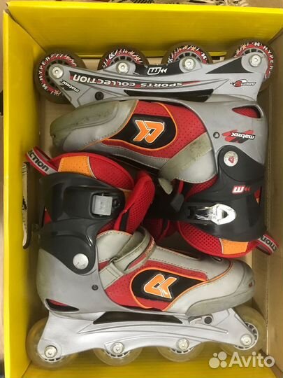 Ролики детские 35-38 раздвижные