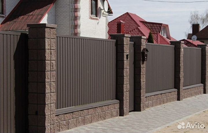 Забор из профлиста замер бесплатно качественно