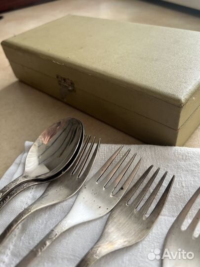 Мельхиоровые столовые приборы СССР